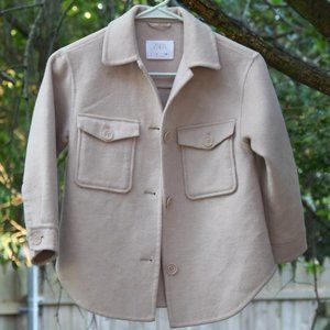 Thick Tan Overshirt Zara, Girls Size 8